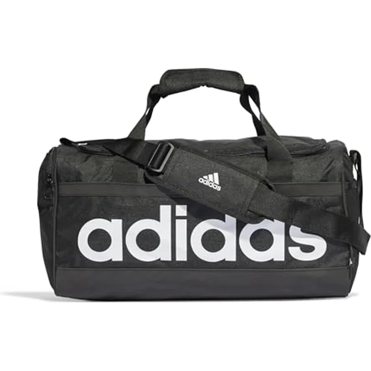 adidas Performance Sporttasche ESSENTIALS DUFFELBAG, Kindersporttasche mit separatem Schuhfach, schwarz – Bild 3