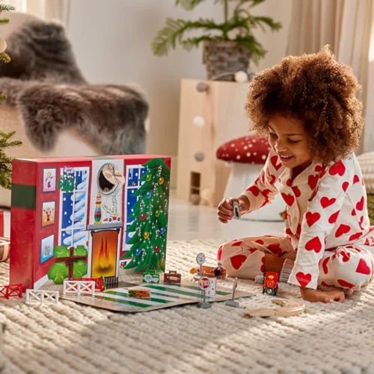 BRIO World – 36100 Adventskalender 2024 | Kompatibel mit Eisenbahnsets, Weihnachtliche Überraschungen, ab 3 Jahren – Bild 5