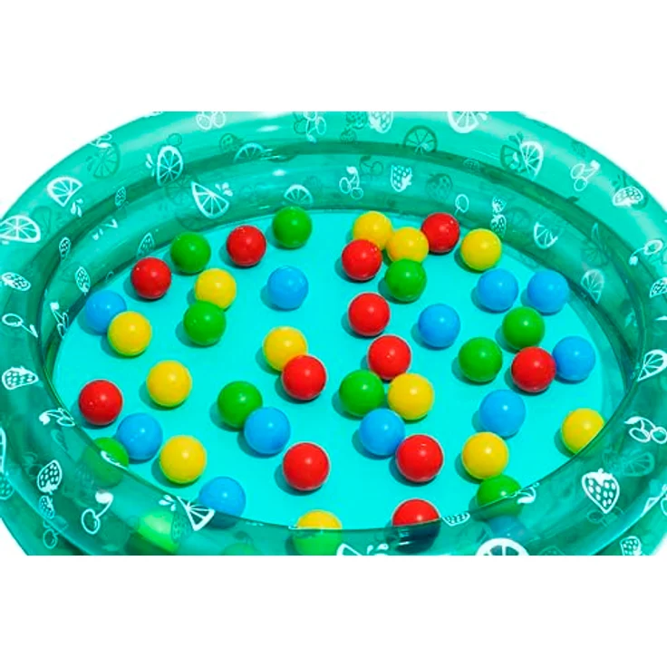 Bestway Planschbecken Splash & Play mit Spielbällen Ø 91 x 20 cm, Sortiert - 2-in-1 Bällebad und Planschbecken, 50 verschiedenfarbige Spielbälle, für Innen- und Außengebrauch – Bild 5