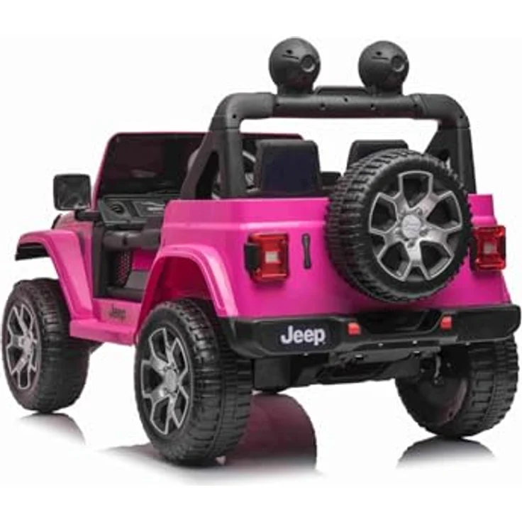 Beneo RIRICAR Elektroauto Jeep Wrangler, 12V, rosa, 2-Sitzer mit 2,4-GHz-Fernbedienung, Bluetooth-Radio, Lithium-Akku, EVA-Räder, für Kinder ab 3-8 Jahre – Bild 8