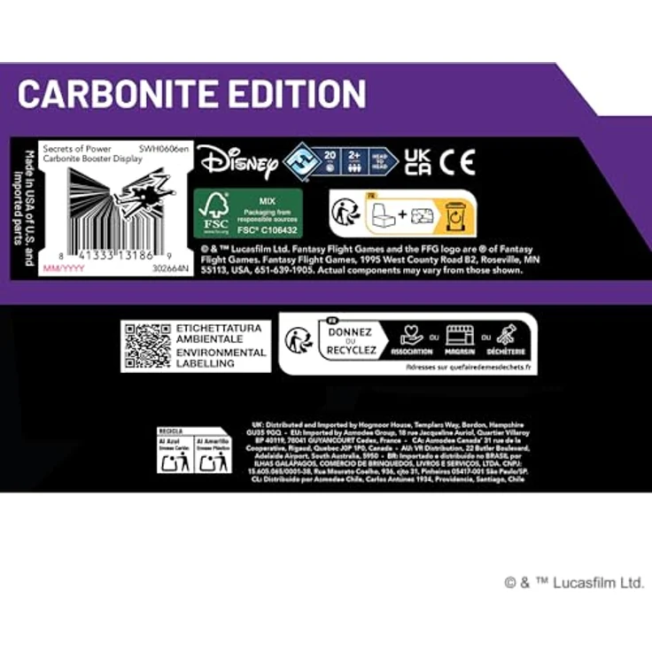 Asmodee - FFG - Star Wars: Unlimited Trading Card Game - Secrets of Power - Carbonite Booster Display mit 12 Boostern, limitierte Auflage, 16 Karten pro Booster, inklusive Prestige-Karten, geeignet für 2+ Spieler, Englisch – Bild 5
