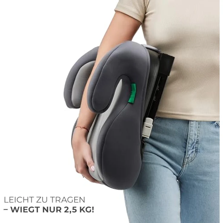 Kinderkraft I-BOOST i-Size, Sitzerhöhung für Kinder (135-150 cm) mit Isofix, leicht & komfortabel, Pink – Bild 4