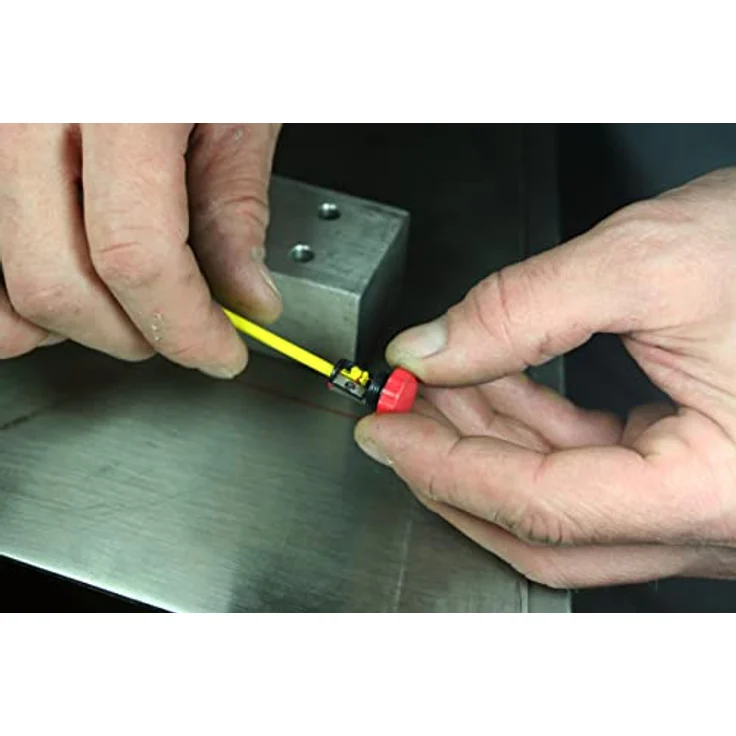 Markal Trades-Marker, Trockener Metallstift mit Kern, inkl. 1 Bleistift und 6 Graphitkernen – Bild 5
