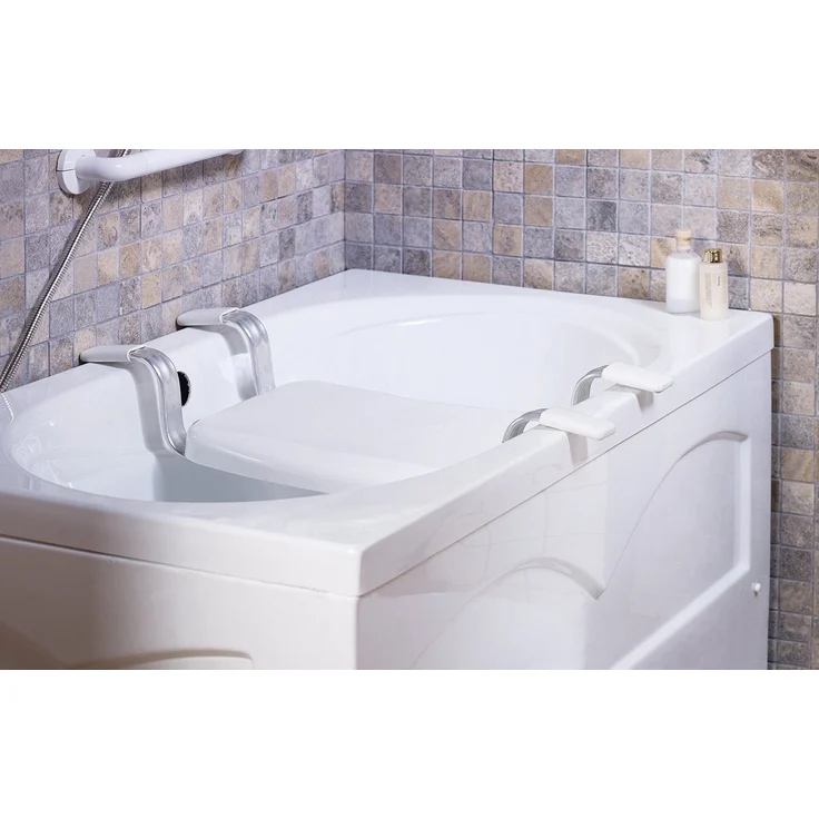 Bischof Badewannensitz, ergonomisch mit Soft-Touch-Oberfläche, belastbar bis 150 kg, weiß, TÜV/GS geprüft