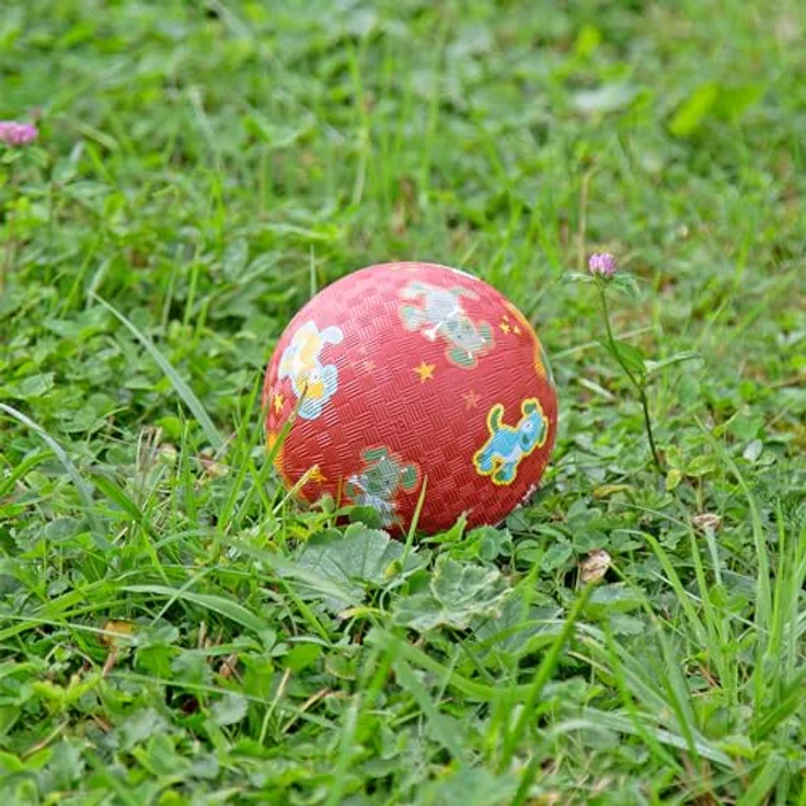 sigikid 43088 Hund Kautschukball-12 cm, rot - Mini-Ball mit griffiger Oberfläche, ideal für Kinder ab einem Jahr – Bild 4