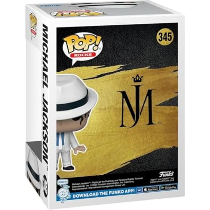 Funko Pop! Rocks: Michael Jackson - MJ - (Lean) - Vinyl-Sammelfigur - Geschenkidee - Offizielle Handelswaren - Spielzeug Für Kinder und Erwachsene - Music Fans - Modellfigur Für Sammler and Display – Bild 3