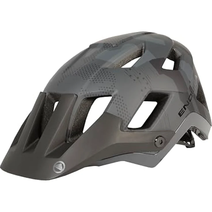 Endura Hummvee Plus Fahrradhelm für Herren, Camouflage-Grau, S-M – Bild 1