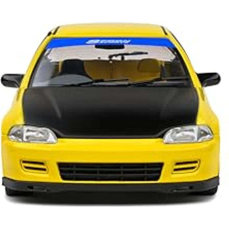 Solido Honda Civic EG6 (1991, gelb), Diecast Modellauto im Maßstab 1:18 mit beweglichen Türen und lenkbarer Vorderachse, ikonischer JDM-Klassiker für Sammler & Tuning-Fans – Bild 2