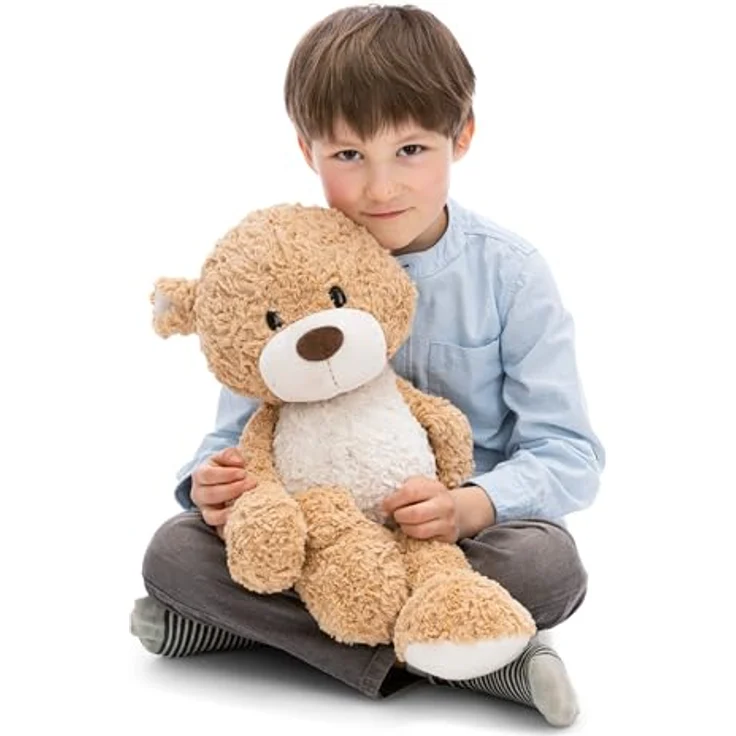 NICI Kuscheltier Bär Finni, karamellfarbener Stoffbär, 50 cm, klassischer Schlenker-Teddy – Bild 1