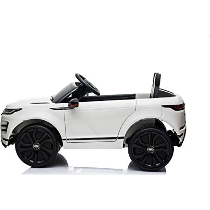 FINOOS Kinder Elektroauto Range-Rover Evoque 12V Original Lizenz Kinderauto Kinderfahrzeug Elektroauto, weiß, Musikmodul, Bluetooth, Hupe, MP3, UKW-Radio, USB-Eingang – Bild 4