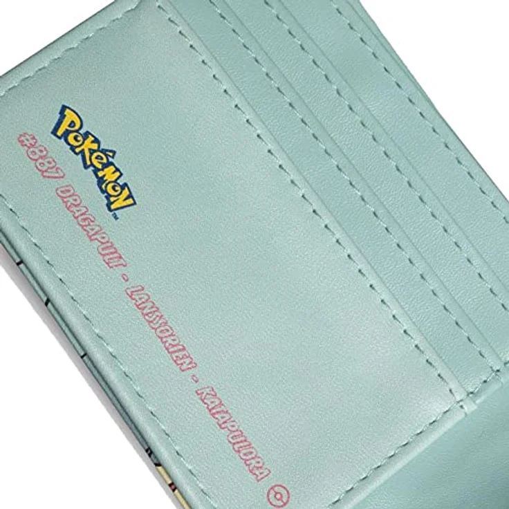 POKÉMON Kinderportemonnaie, Leder Geldbörse in Schwarz – Bild 3