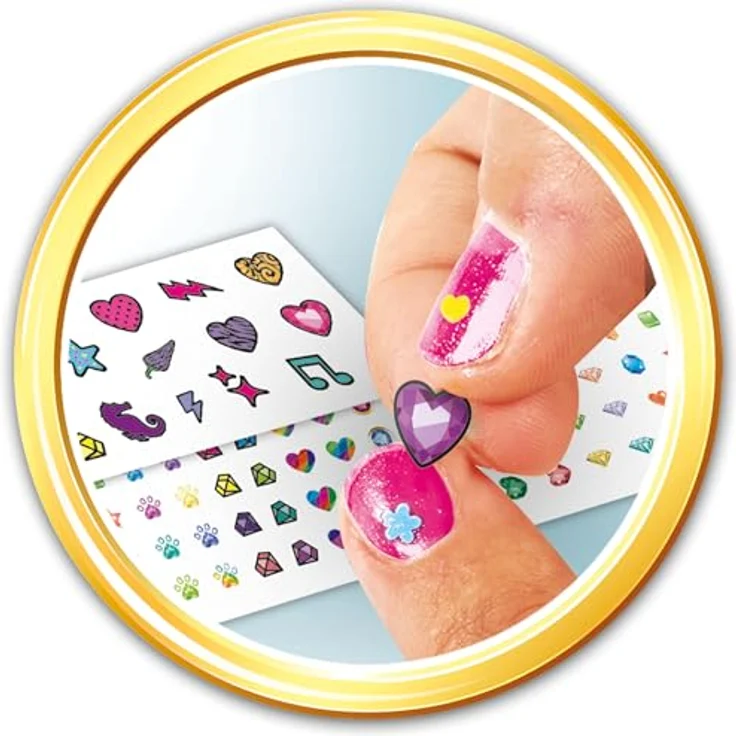 Clementoni® Kreativset Crazy Chic, Superstar Nageldesign mit Nagellack-Maschine, Glitzer und Nagellacktrockner – Bild 5
