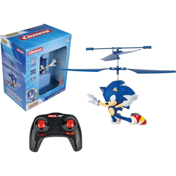 Carrera 2,4GHz Sonic The Hedgehog(TM) Soaring Sonic, Ferngesteuerter Hubschrauber mit Gyro-System, inkl. Controller und Zubehör – Bild 2