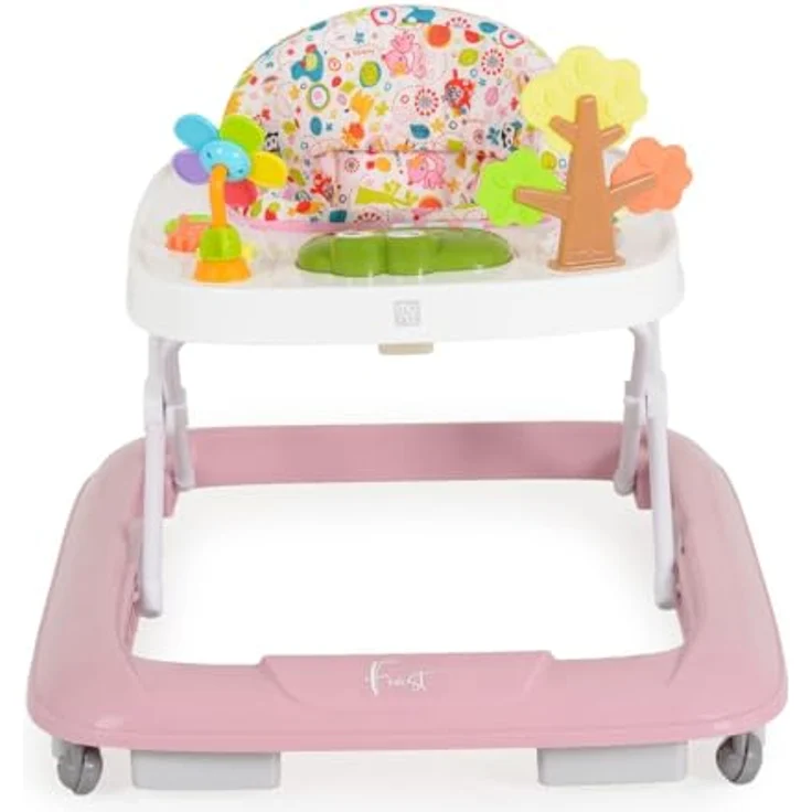 Moni Lauflernhilfe Forest, faltbar mit Spielcenter, 6 Lieder, 3-fach verstellbar, rosa – Bild 3