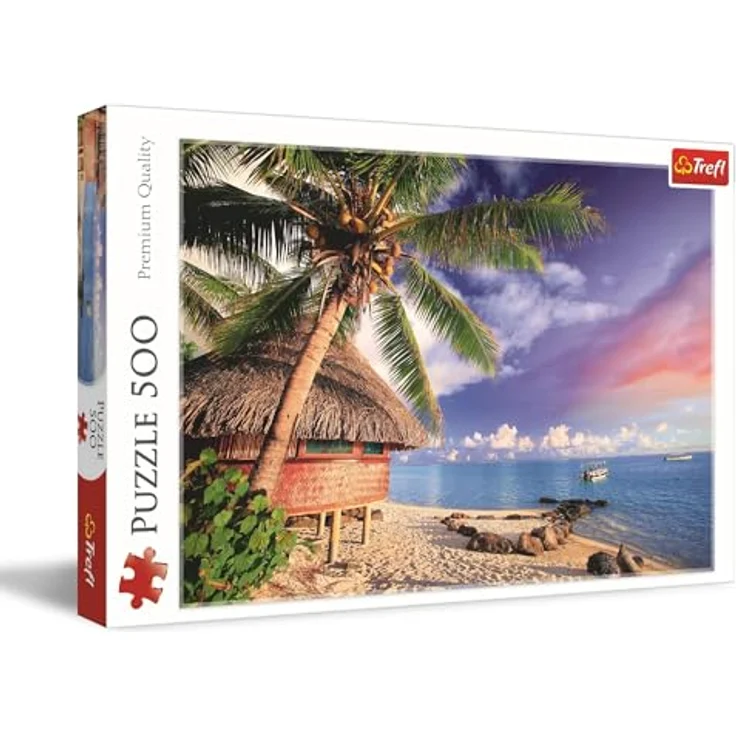 Trefl Bora-Bora Insel Puzzle 500 Teile, DIY-Puzzle mit Urlaubsansicht, 480 x 340 mm, umweltfreundliche Materialien, für Erwachsene und Kinder ab 10 Jahren – Bild 1