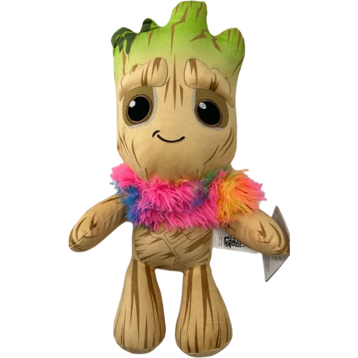 MARVEL Groot I Am Groot Plüschtier, 35 cm mit Schal, superweiches Kuscheltier für Kinder und Marvel-Fans