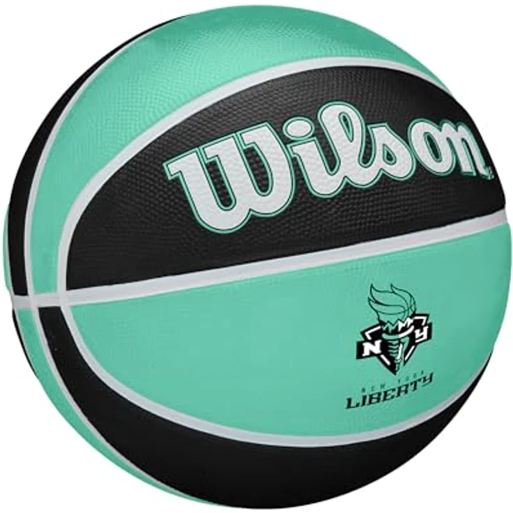 Wilson WNBA Team Tribute Basketball, New York Liberty, royal, Größe 6, mit verbessertem Grip für Innen- und Außenplätze – Bild 2