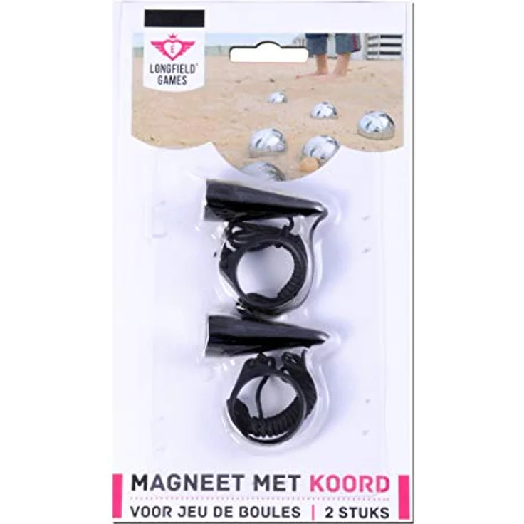 Engelhart Boule Kugelheber Magnetisch 2er-Set mit Schnur für Metallkugeln, praktisches Petanque Zubehör – Bild 1