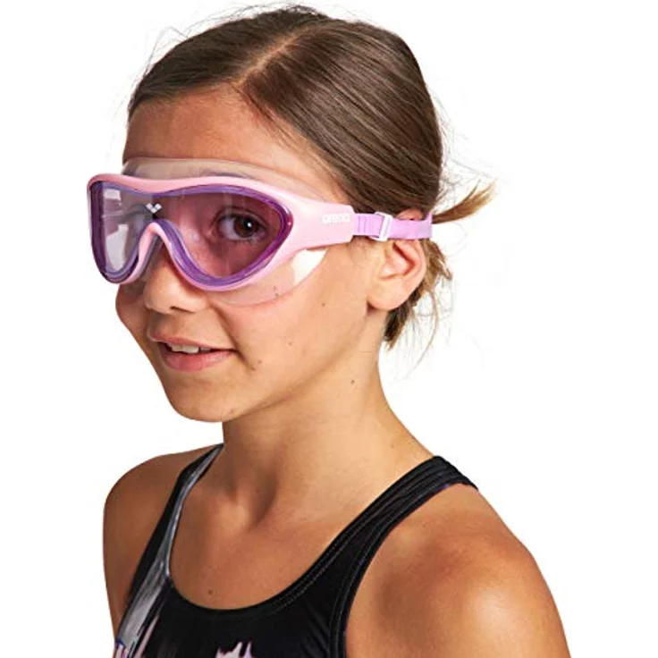 arena The One Mask Junior Anti-Fog Schwimmbrille für Kinder, Schwimmmaske mit Großen Verspiegelten Gläsern, UV-Schutz, Selbstjustierender Nasensteg, Orbit-Proof Dichtungen – Bild 4