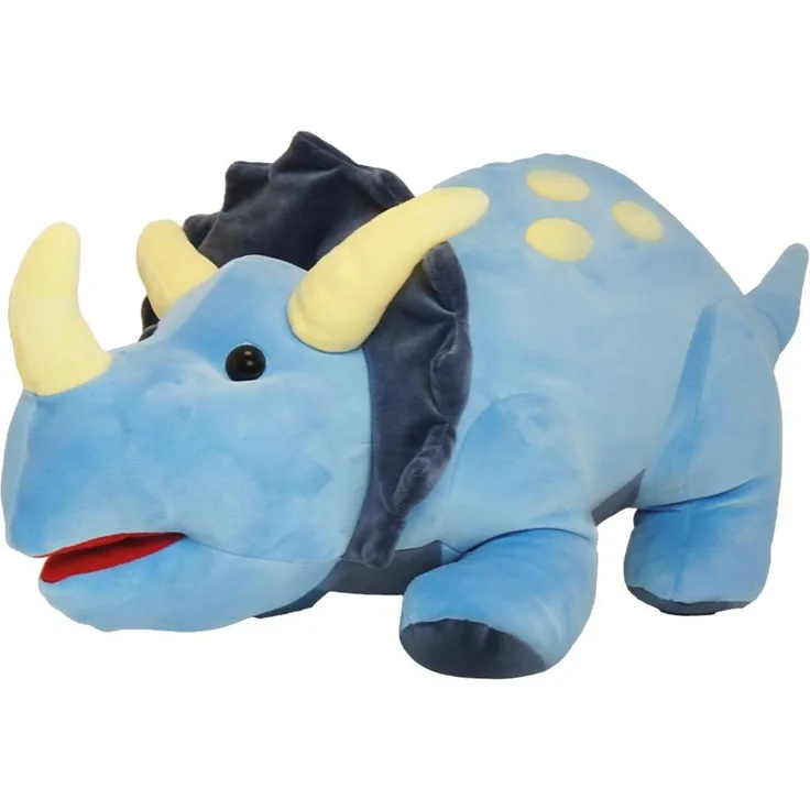 JollyPlush Triceratops Plüschtier, Dinosaurier Kuscheltier 50 cm aus hochwertigem Plüsch, farbenfroh