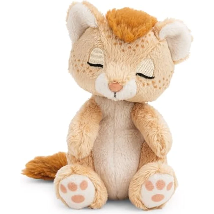 NICI Kuscheltier Löwe 12cm schlafend im blauen Körbchen, braun, weiches Plüschtier zum Kuscheln und Spielen, perfekte Geschenkidee für Kinder und Erwachsene - 62873 – Bild 4