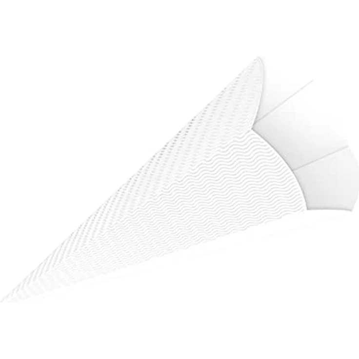 itenga Schultüten Rohling 68cm aus Bastelwellpappe, 3D Wellpappe (weiß), 6-eckig zum Selbstbasteln – Bild 1