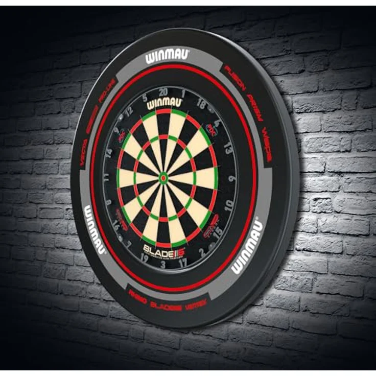 Winmau Auffangring "Advance - 4452", schwarzer Catchring für Sisal-Dartboards, 68 cm Durchmesser, robuste Wand- und Bodenschutzfunktion – Bild 6