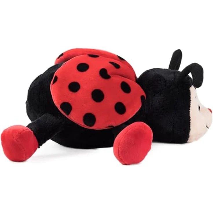 Schaffer Plüsch Marienkäfer „Bolle“, Kuscheltier Glückskäfer, weich & flauschig, waschbar, Größe M, 19 cm, schwarz-rot – Bild 3