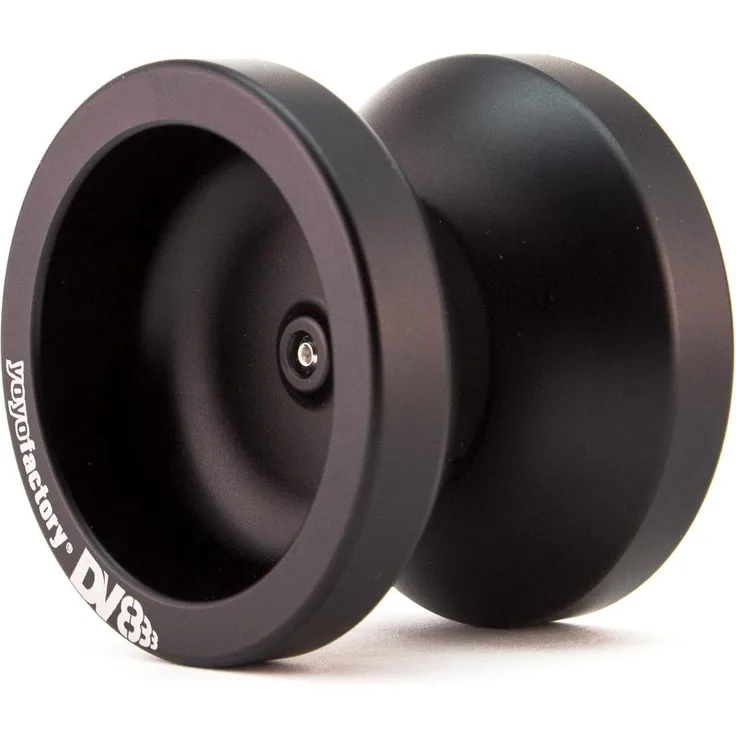 YoYo Factory DV888, Aluminium Yoyo für Anfänger, 1A Spielstil, schwarz