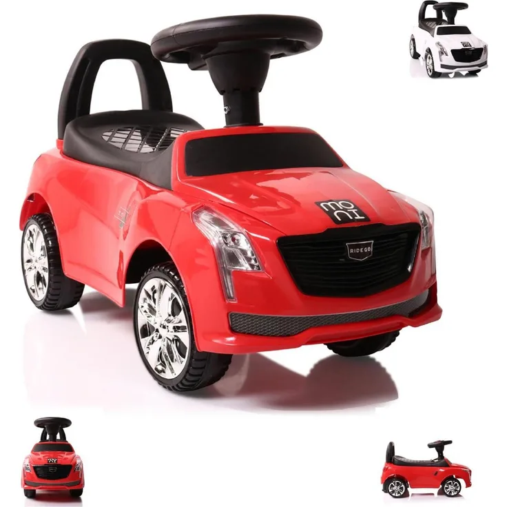 Moni Rutscher Kinderauto Leopard JY-Z01D, Musikfunktion, für Kinder von 18 bis 72 Monaten, max. Traglast 25 kg, komfortabler Sitz mit Rückenlehne
