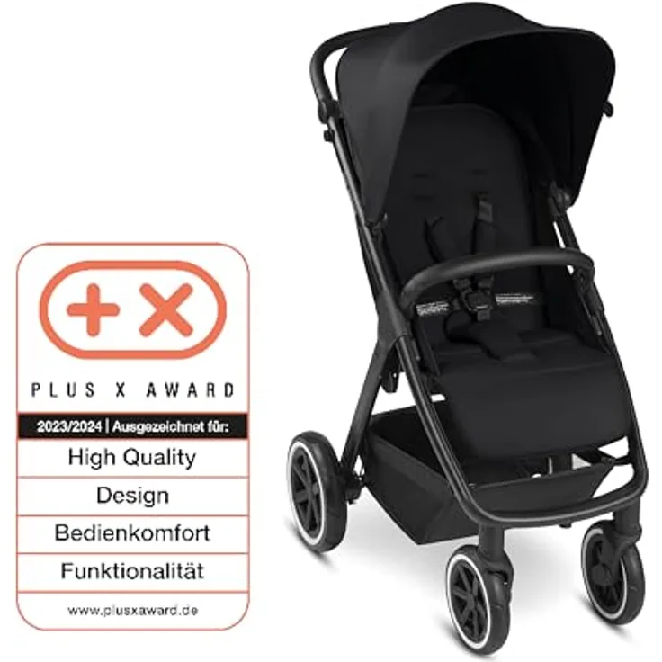 ABC Design Avus Air – Handlicher und komfortabler Buggy für den lebendigen Alltag. Mit großen Lufträdern, flacher Liegeposition und kompaktem Faltmaß – ab Geburt bis 22 kg (ink)