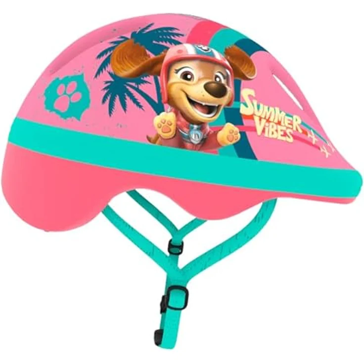 Seven Polska Kinderfahrradhelm Klein-Kind "PAW PATROL GIRLS", XS: 44-48cm, ca. 1 - 2.5 Jahre, Matte PVC-Beschichtung, EPS-Schaum, 170g, Pink – Bild 4