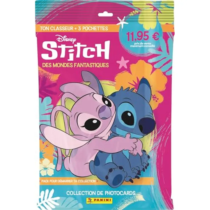Panini Stitch PHOTOCARDS Starter Pack, Ordner mit 3 Hüllen und 15 Fotokarten, inklusive holografischen und limitierten Sammlerkarten