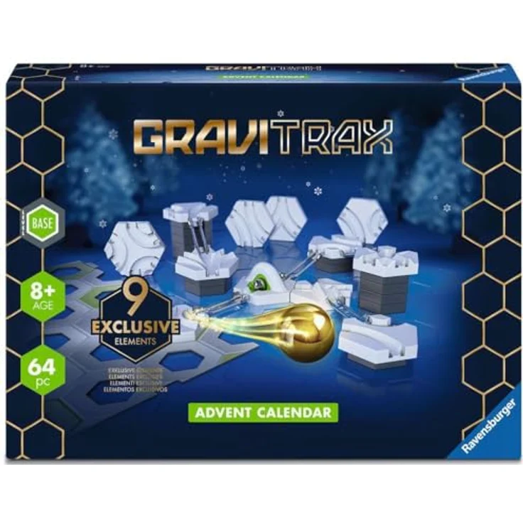 Ravensburger GraviTrax Base - Advent Calendar Slopes, für Kinder ab 8 Jahren, inklusive herunterladbarer Erklärungen und Weihnachtsbahn – Bild 1