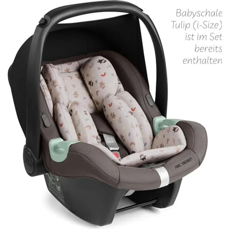 ABC Design Salsa 5 Air Teddy, 3in1 Kinderwagen mit Babywanne, Sportsitz und Babyschale, inklusive Zubehör, geeignet von Geburt bis 4 Jahre – Bild 8