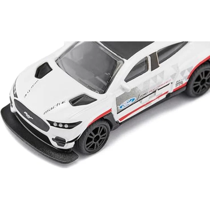 Siku 1566 Ford Mustang Mach-E 1400, Spielzeug-Auto aus Metall/Kunststoff, weiße Karosserie, gummierte Reifen, sportliche Felgen – Bild 4