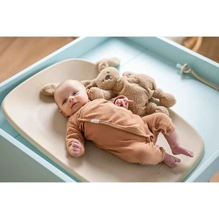 Nattou Kuscheltier Teddy Hase Lapidou, flauschiger Begleiter aus Teddystoff, sandfarben, OneSize, maschinenwaschbar – Bild 2