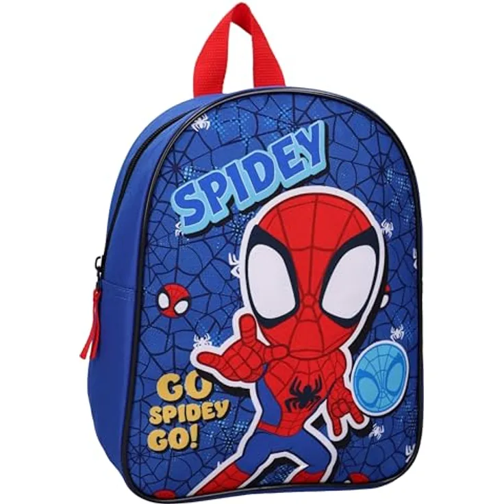 Disney Rucksack Spidey Horizon Hero, Kindergartenrucksack, 29x22x9 cm, leicht verstellbar und tragbar