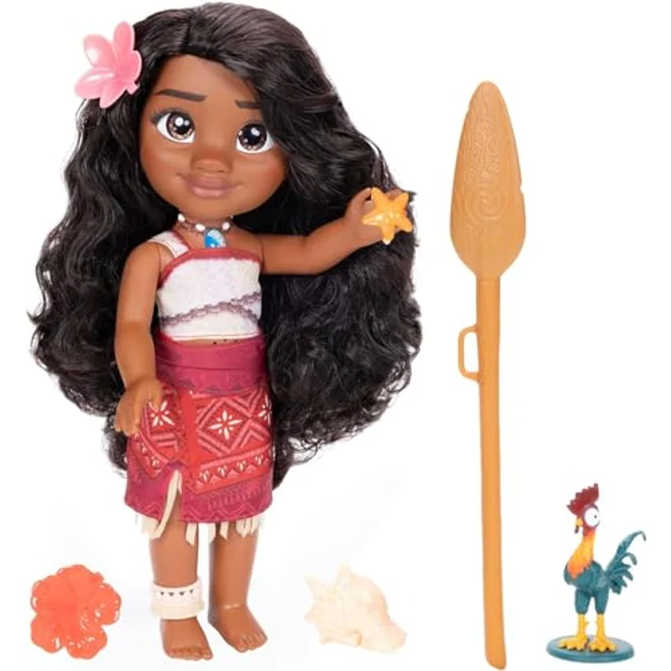 Disney Vaiana - SingingFriend Vaiana Puppe, interaktive Puppe mit Singfunktion und Zubehör, 38 cm, für Kinder ab 3 Jahren – Bild 6