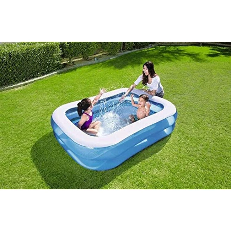 Bestway Sporting Family Schwimmpool Kinder Planschbecken ca. 201 x 150 x 51 cm Pool in blau – Bild 4