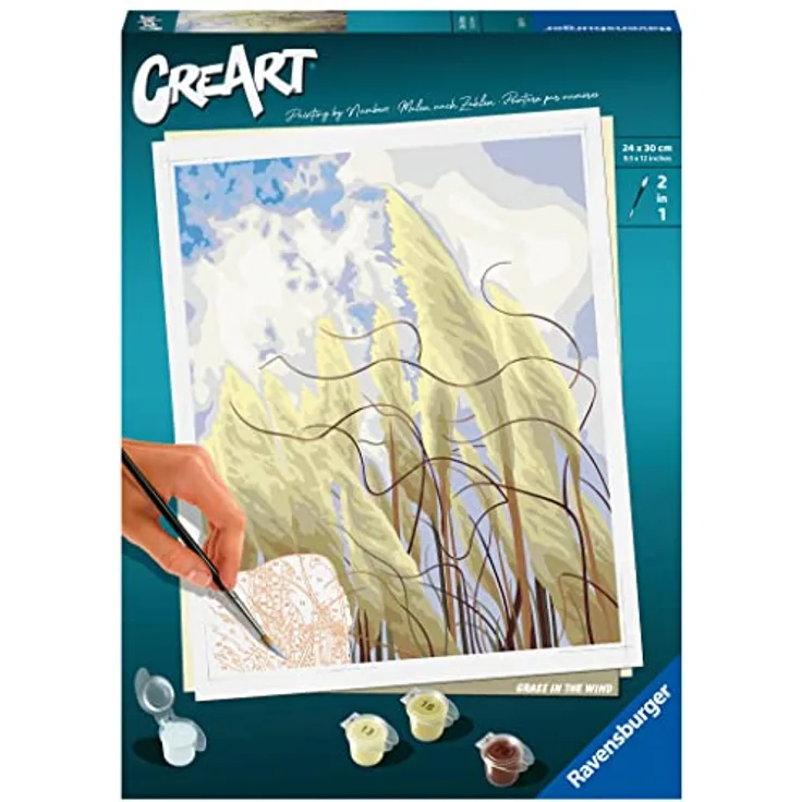 Ravensburger CreArt - Malen nach Zahlen 23611 - Grass in the Wind - ab 12 Jahren