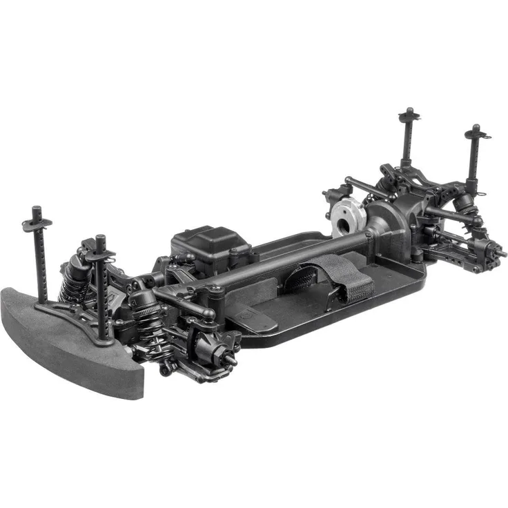 HPI Racing RS4 Sport 3 Challenge 1, 1:10 Tourenwagen Chassis mit 4WD Antrieb, wasserdichter RC-Box und einstellbaren Stoßdämpfern, fast fahrbereit