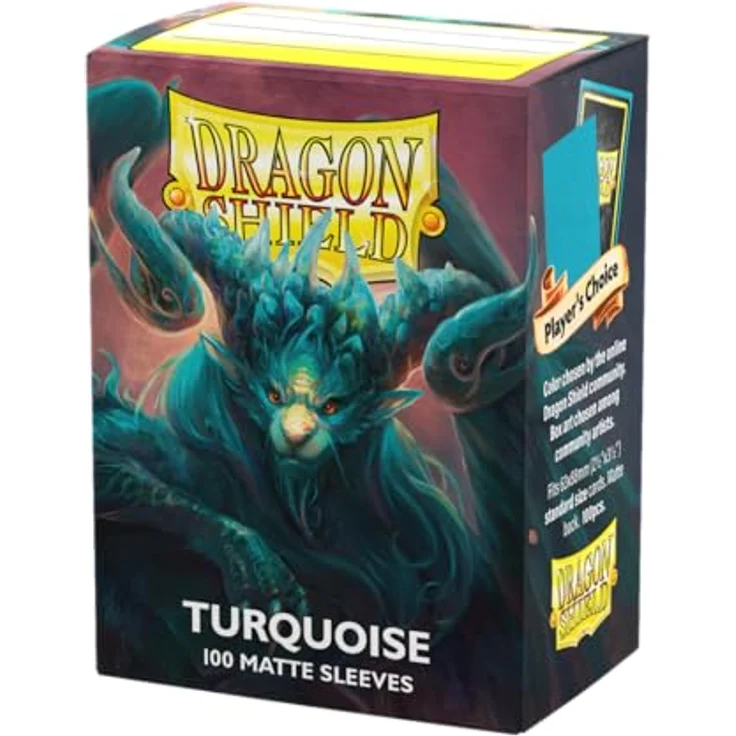 Dragon Shield Arcane Tinmen Dragon Shield: Matte Kartenhüllen für Sammelkartenspiele, Spielerwahl, Turquoise (100 Stück) – Bild 1