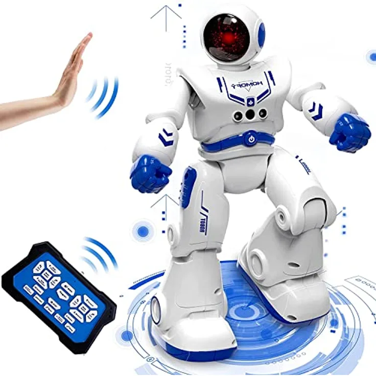 HUIYOKAY Programmierbarer RC Roboter für Kinder, Ferngesteuert mit Gestensteuerung und Musikfunktionen, für Jungen und Mädchen ab 4 Jahren