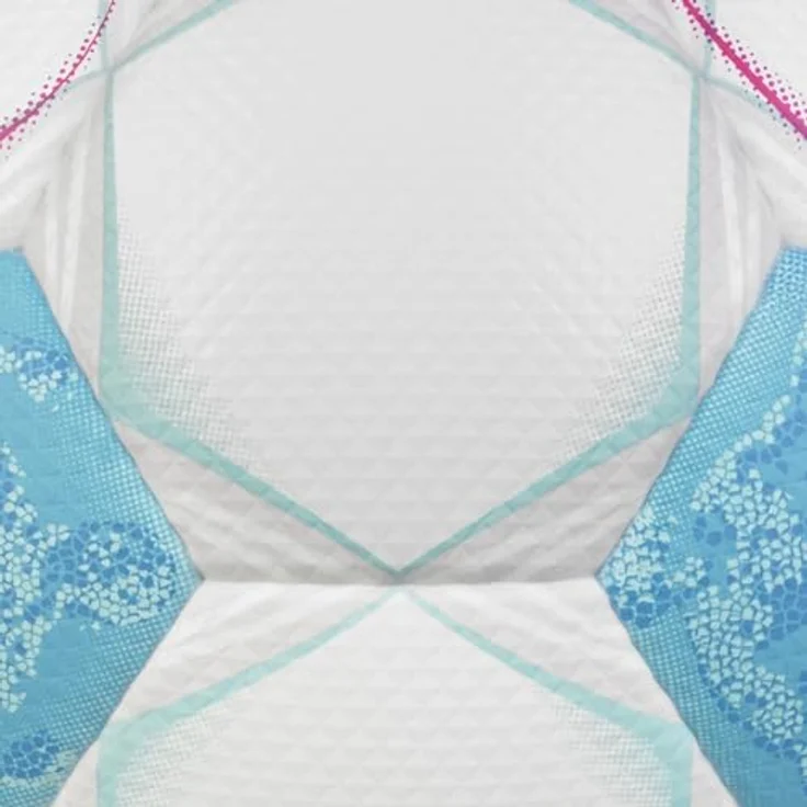 Derbystar Fußball Bundesliga Brillant APS 2024/2025, Aerodynamisch, weich, präzise - Weiß-Hellblau-Schwarz-Pink – Bild 5