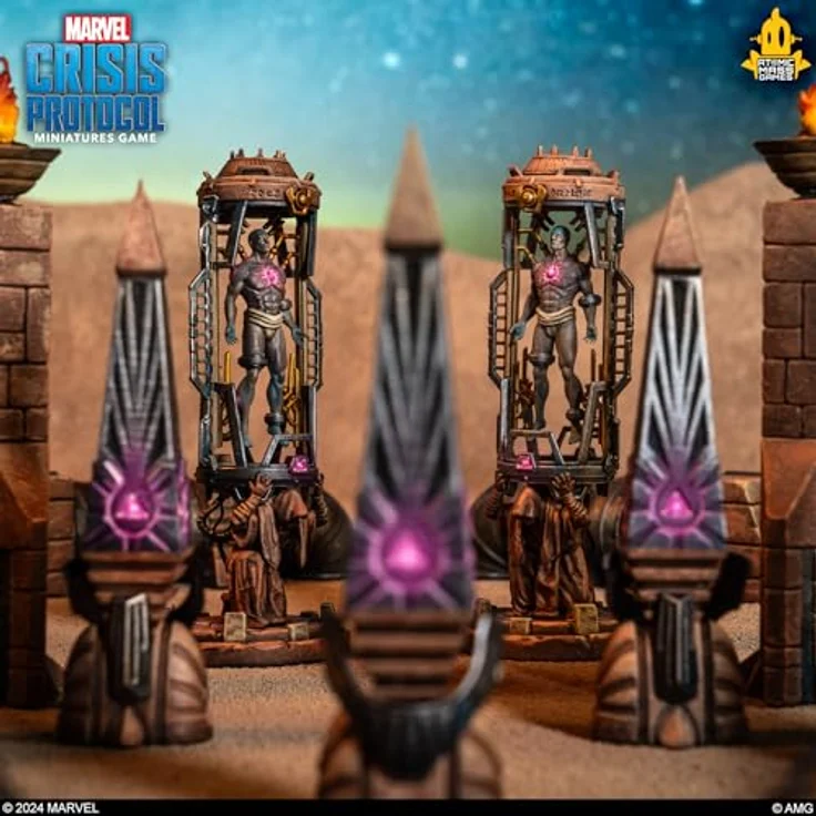 Atomic Mass Games AMGD2125 - Marvel Crisis Protocol - Dark Future Geländeset mit 12 Miniaturen für Strategiespiel, 14+ Jahre – Bild 5