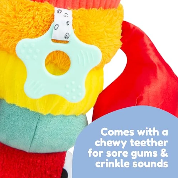 Lamaze Clip & Go Hummer Liam, Plüschfigur mit Befestigungsring, beweglichen Scheren und Beißring – Bild 4
