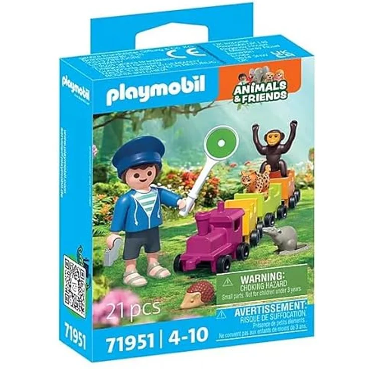 PLAYMOBIL 71951 Kleine Lokausfahrt, Spielset für Playmobil City Life mit Lokführer und Tierfiguren, nicht geeignet für Kinder unter 3 Jahren – Bild 2