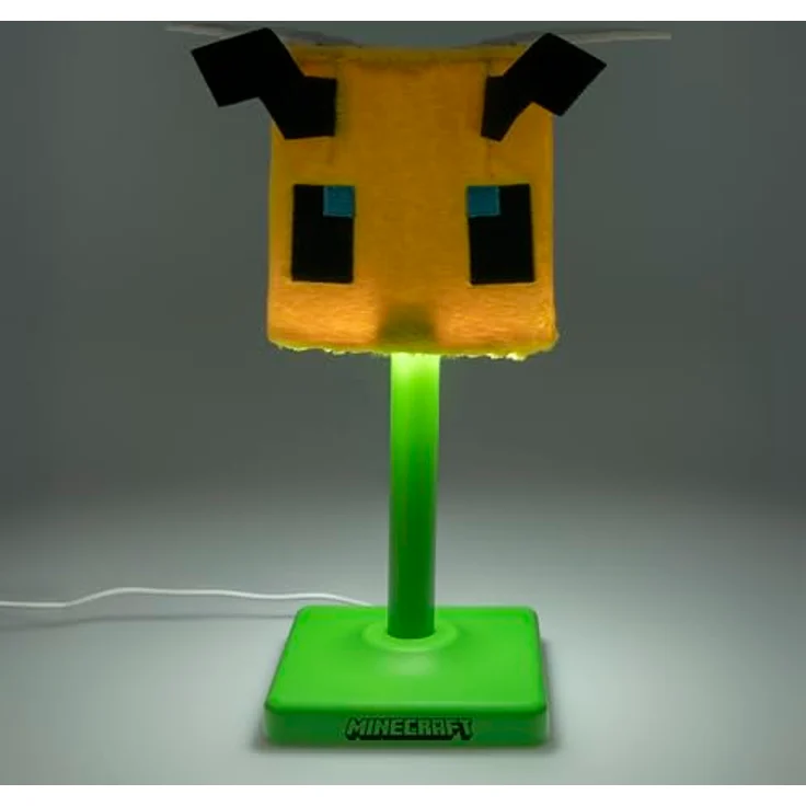 The Other Minecraft – Biene – Flauschige Dekolampe „Softglo“ mit USB-Ladefunktion, 30 cm hoch, sanfte LED-Beleuchtung – Bild 3