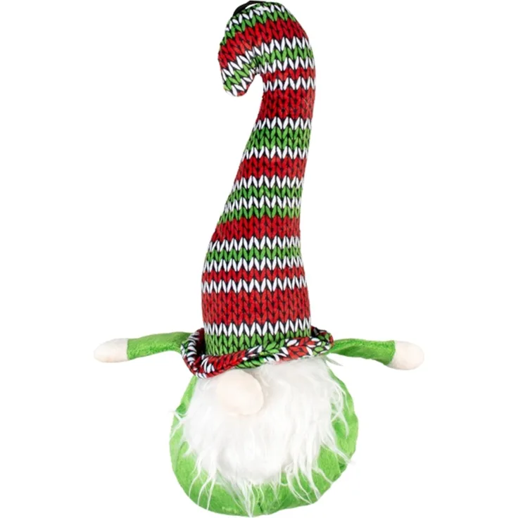 Duvo+ Hundespielzeug Xmas Plüsch grüne Elfe mit Quietscher, 20 x 33,5 x 8 cm, ideal als Weihnachtsgeschenk für Hunde